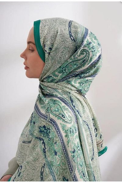 ARMANDA Imported Voile Nuit Pattern Shawl 04463-Benetton
