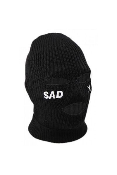FG KONNİCHİWA SAD Black Heart And Gun Snow Mask