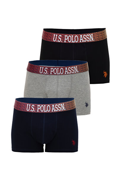 U.S. Polo Assn. Erkek 3'lü Boxer Takımı 50310695-VR046