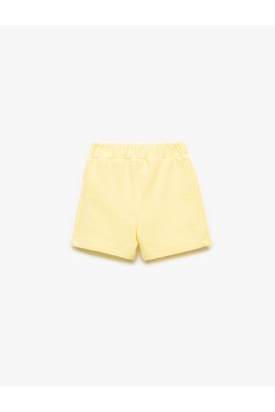 Koton Cotton Elastic Waist Basic Shorts