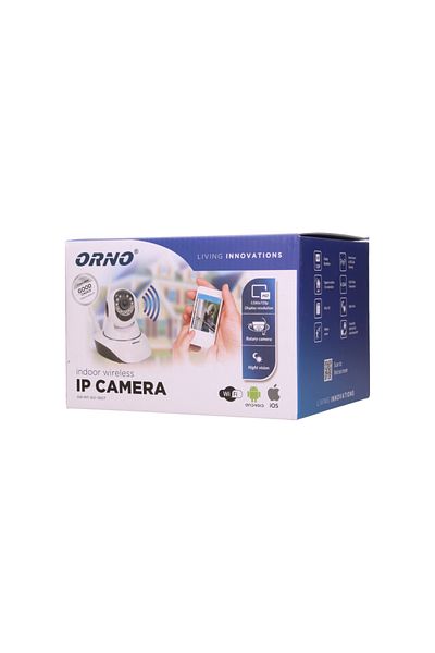 Orno OR-MT-GV-1807 wireless IP camera, indoor, HD, 5V, IP20, night lighting, white
