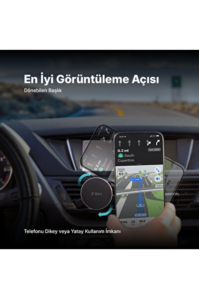 Ttec EasyDrive Pro M MagSafe Uyumlu Araç içi Telefon Tutucu 2TT36