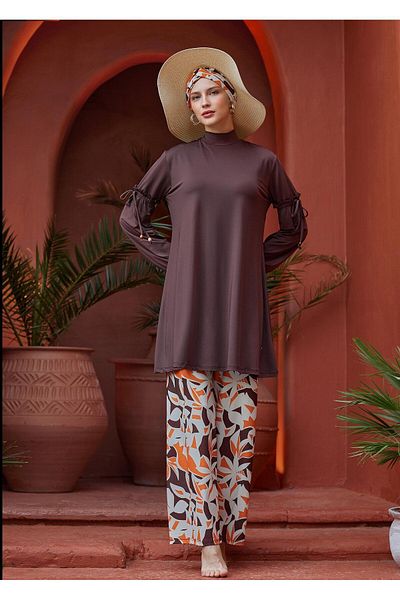 MARESİVA Maresiva Honey Long Sleeve Hijab Swimsuit