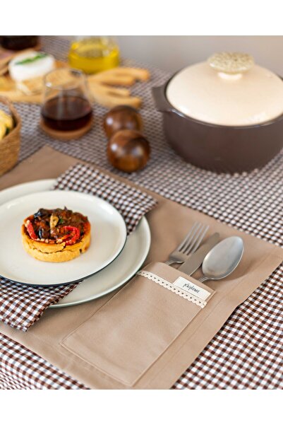 KaiHome Sienna Linen Pocket Detailed American Service/Supla 2Pcs