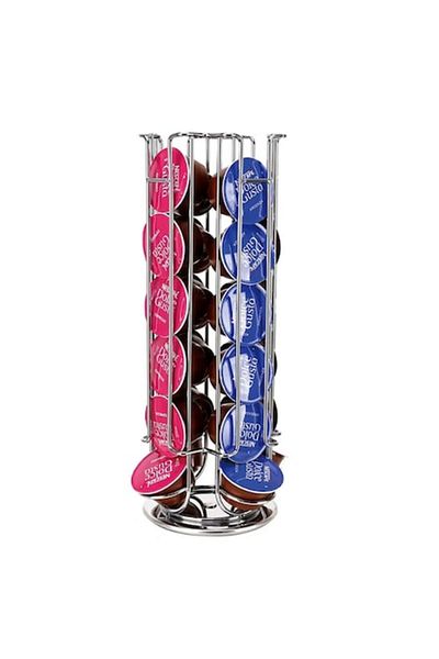 OEM Suport rotativ pentru capsule cafea, Compatibil Nescafe Dolce Gusto, 24 capsule, Argintiu