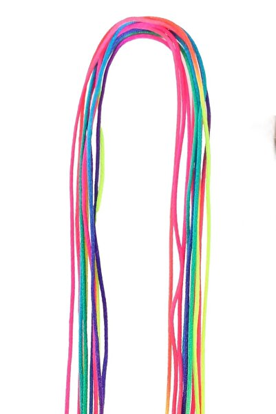 New Obsessions Neon Colored 8 Piece Summer Knitting Polyester Thread Set