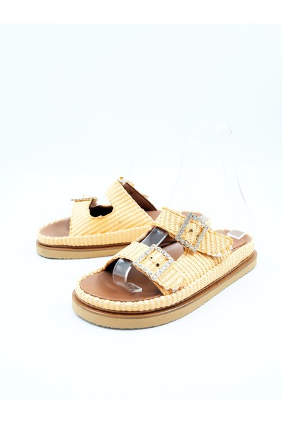 Tenau شبشب نسائي من الجلد الطبيعي