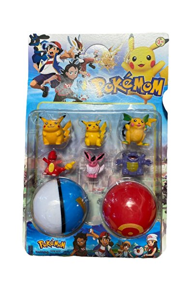 Furkan Toys Pokemon go Poke Topu Ve Birbirinde Farklı Figür Set
