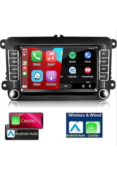 OEM Navigation Android 2024 with CarPlay & Android Auto – 7" Screen, 4GB RAM, 64GB ROM, Octa Core 2GHz