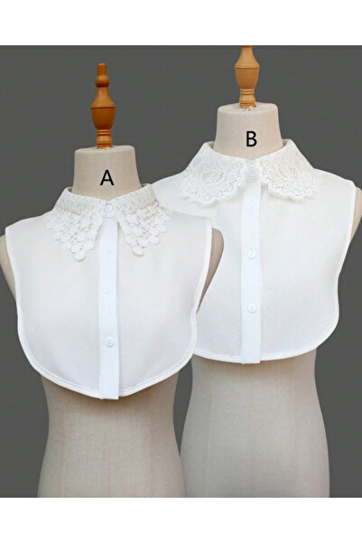 Atika Moda Detachable Embroidered Lace Collar Accessory