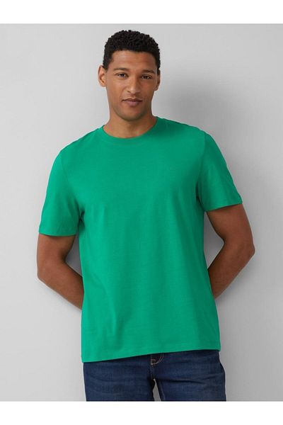 s.Oliver Men's Cotton T-shirt, Regular Fit, Crew Neck