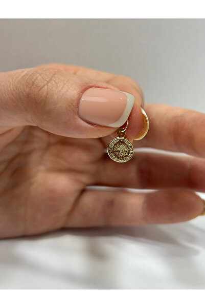 DİAMİNE PIRLANTA 14 Ayar Altın Tuğra Kolye Ucu