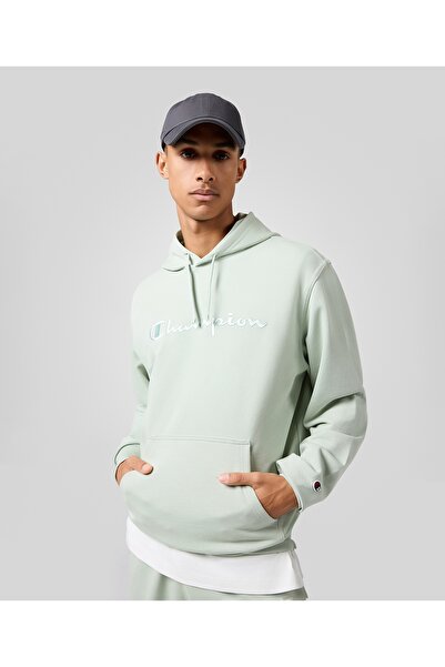 Champion Icons Hooded Sweatshirt Yeşil Erkek Sweatshirt -220782-GS129