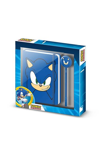 Sonic Set carnet si pix Sonic The Hedgehog, 23x22x2 cm