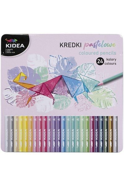 Kidea Set of 24 beautiful pencils for children, Kidea, multi-colored