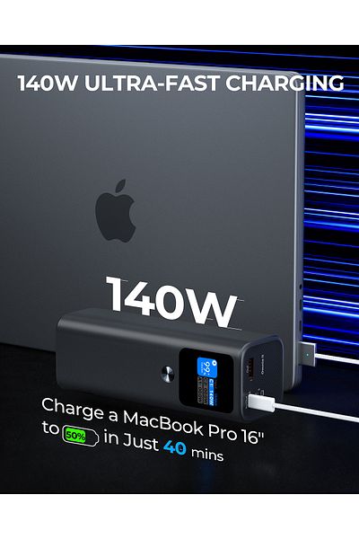 AUKEY Sprint X Power Bank 27,600 mAh 140W PD3.1 ,PB-Y45 Selver