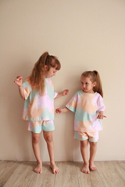 Oh La La Koala For Little Ones Batik Desenli Kalp Nakışlı Şortlu Takım