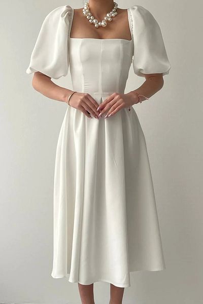 misigo Matmazel Long Dress White