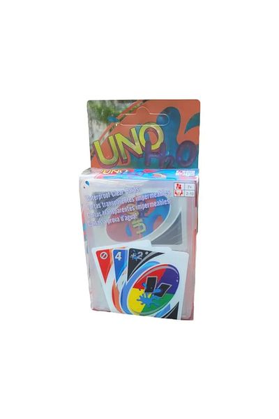 rexa UNO H2O To Go Waterproof Card Game – Transparent Outdoor Play Edition