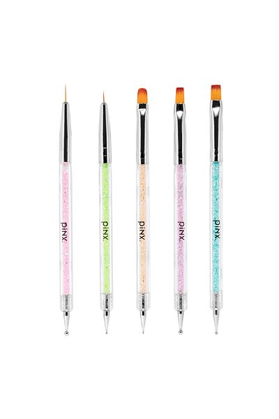 PİNX Set of 5 manicure brushes pinx. Sugar Color