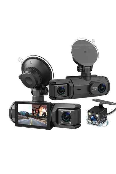 zyteq Camera video bord auto ZYTEQ®️ S2 Full HD 1080P, WDR, 150°, 3 lentile, Wi-Fi, Night Vision