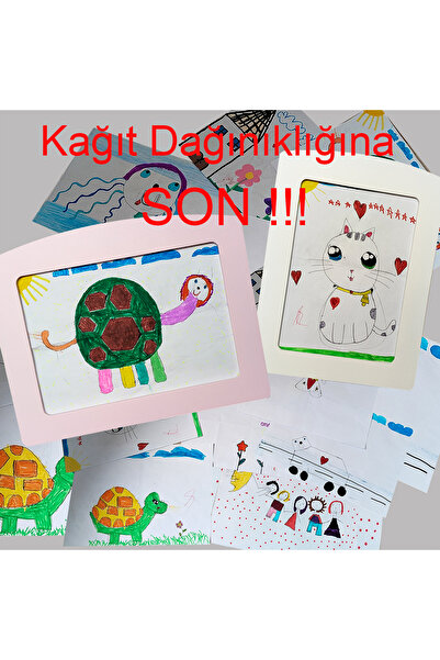 ELS Wooden Colorful Activity Picture Frame Artbox Art Box