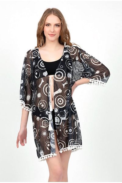 randevu Mini Pareo with Colorful Pompom Back Detail