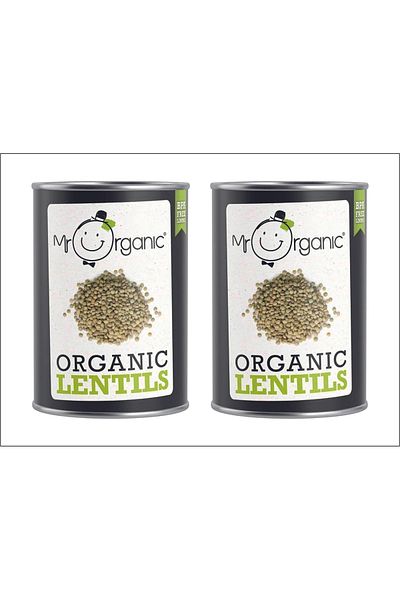 MR. ORGANIC Organic Lentils 400g x 2 (Pack Of 2)