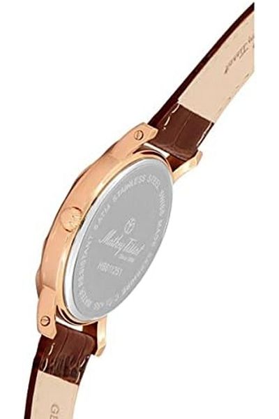 Mathey-Tissot Analog White Dial Men's Watch, brown, Classic