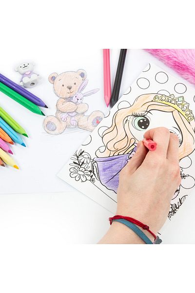 Kidea Derform Kidea jumbo colored pencil set, 12 colors, multicolor, 12x110x185mm, KMJ12KKA