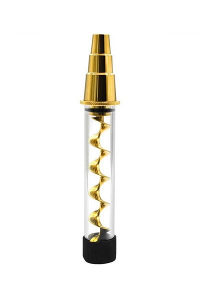 Twisty Blunt sticla V12 Plus Twisty Quartz cu adaptor Bong 10cm (SUA)