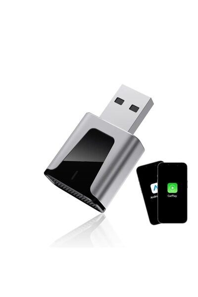 zyteq Adaptor wireless ZYTEQ®️ KM3 CarPlay & Android Auto, WiFi 5GHz, Plug&Play, BT, negru-gri