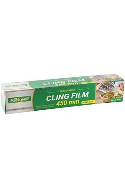 Packwell Pvc Cling Film, 45 Cm Size, 1.5 Kg Clear Stretch Wrap Food Wrap Plastic Wrap Wraping