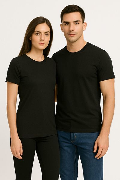 headwear Black Unisex European Fit T-Shirt |   100% Cotton, Modern Design, Comfortable Fit