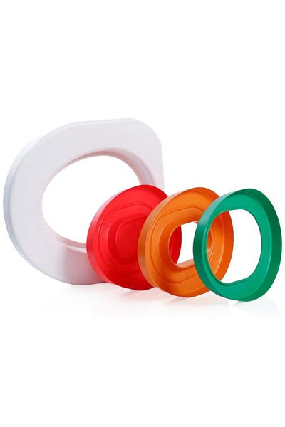 Linomag Adaptor pentru toaletă pentru pisici, Linomag®, kit de dresaj Litter Kwitter, reutilizabil, DVD inclus, multicolor