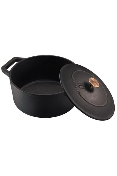 Berlinger Haus Cast iron baking tray with lid 20 cm Black Rose Collection