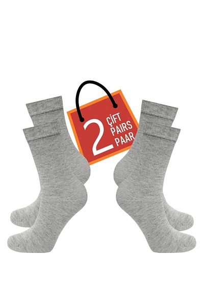 Happy Body Bamboo Women's 2-Piece Special Boxed Socket Plain Washed Fabric Floating Rubber Seamless Toe End