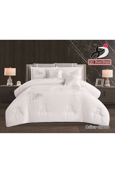XI DUO King Size Bedspread - Multicolor - Cotton–Polyester