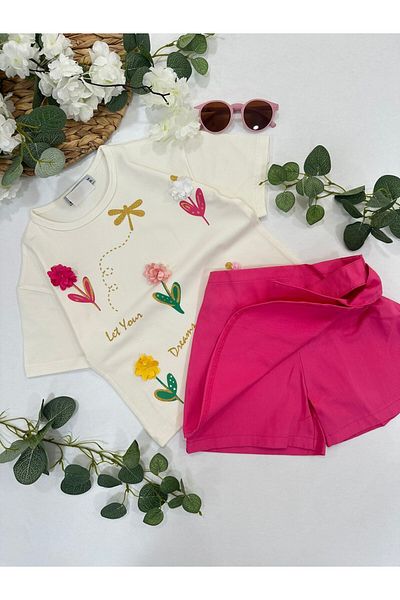 ChibuumKids GIRL'S SHORTS SKIRT SUIT