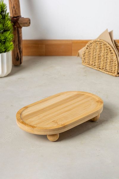 FH finehome Noli Oval Bamboo Presentation Stand