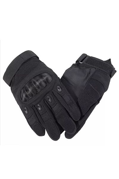 Linovit Mănuși tactice de luptă, ecran tactil, microfibră/piele ecologică, mărimea XL, negre