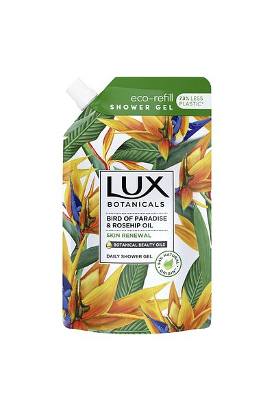 LUX Rezerva gel de dus Lux, Pasarea Paradisului, 500 ml