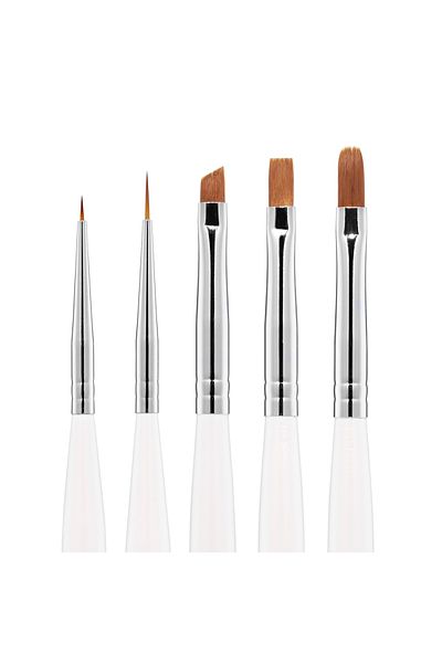 PİNX Set of 5 manicure brushes pinx. - Creative Babe