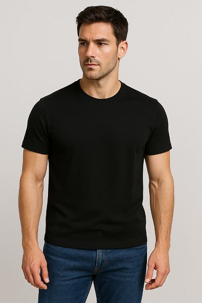 headwear Black Unisex European Fit T-Shirt |   100% Cotton, Modern Design, Comfortable Fit