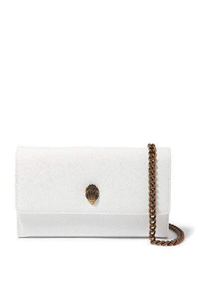 Kurt Geiger محفظة شورديتش سلسلة جلدية مقاس 19 × 11 سم، أنيقة ومريحة