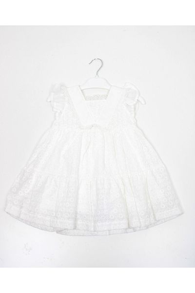 Name Baby Baby Rose Square Neck Girl's Dress