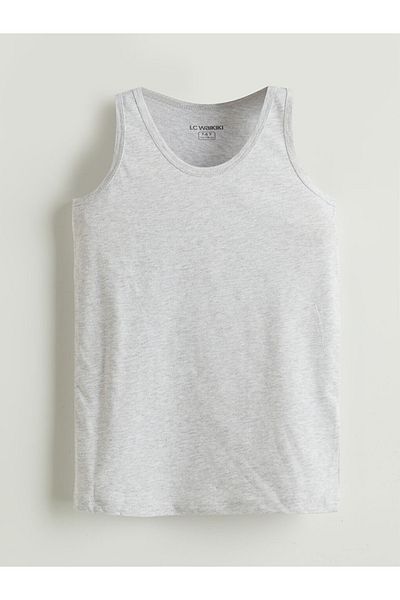 LC Waikiki Gray Crew Neck Boys Singlet 2-Piece