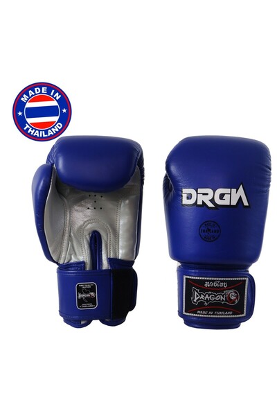 Dragondo Drgn-G3 Genuine Leather Boxing Gloves Blue Muay Thai Gloves