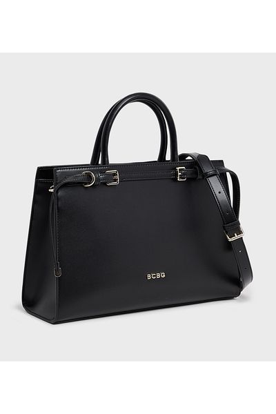 BCBG حقيبة ساتشل بمقبض علوي أسود