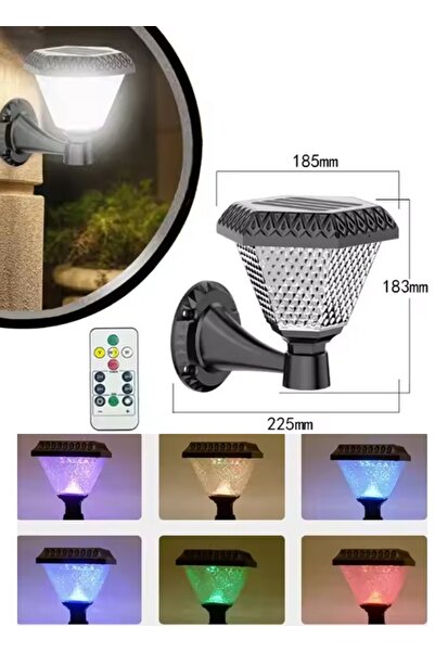 gaman 40w Duvara / Kapı Girişine Takılabilen Çok Renkli Ayarlanabilir Solar G...